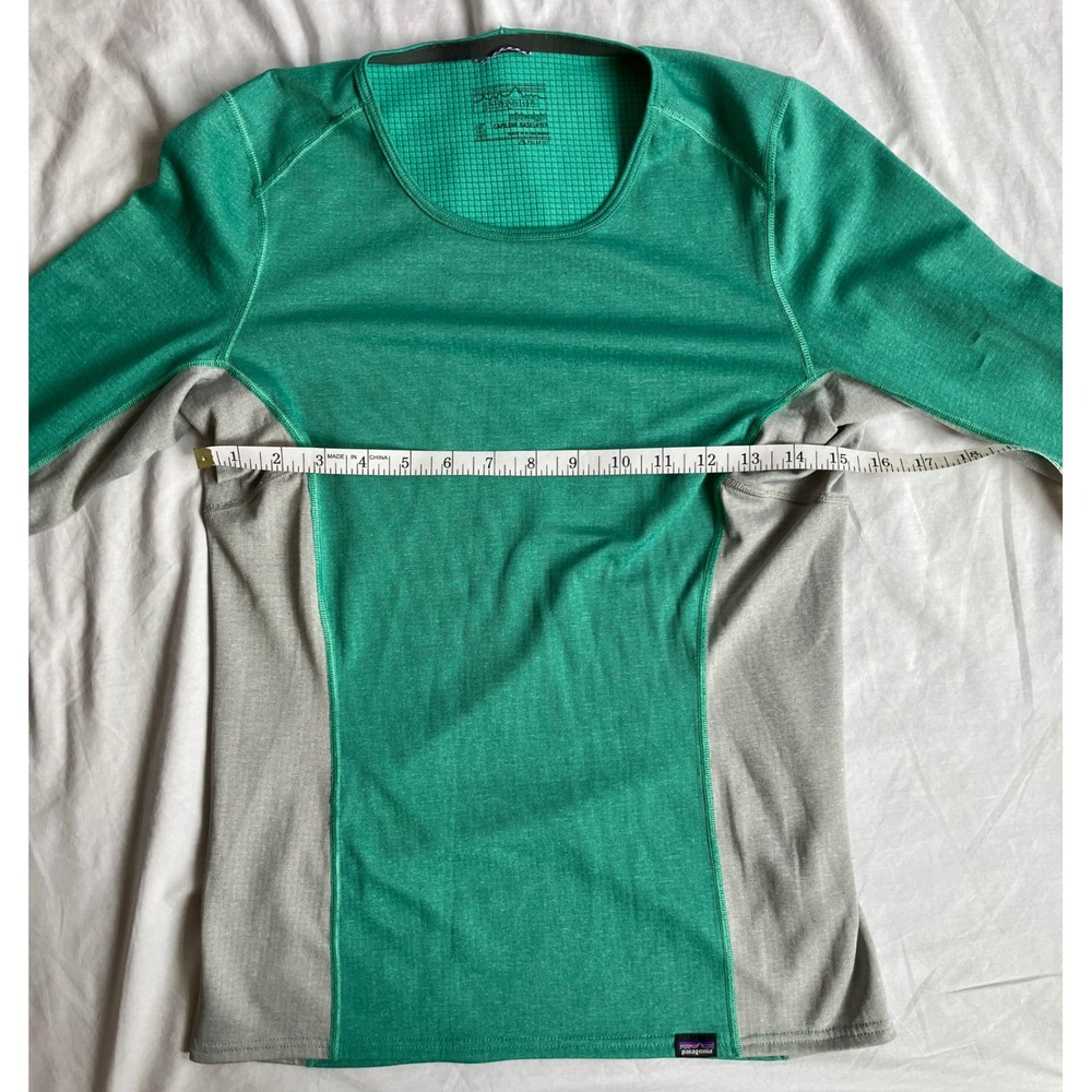 Patagonia Midweight Capilene Baselayer Long Sleeve Top Green XS Women - Picture 5 of 7
